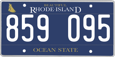 RI license plate 859095