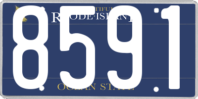 RI license plate 8591