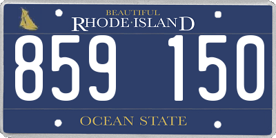 RI license plate 859150