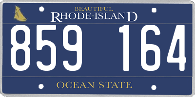 RI license plate 859164