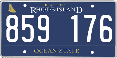 RI license plate 859176