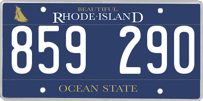 RI license plate 859290