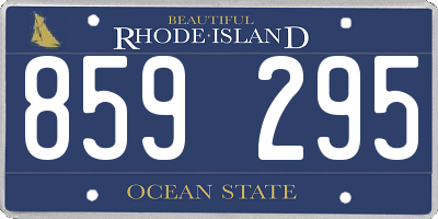 RI license plate 859295