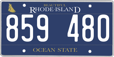RI license plate 859480