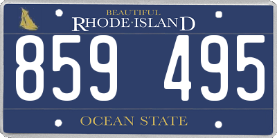 RI license plate 859495
