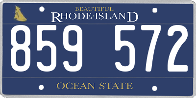 RI license plate 859572