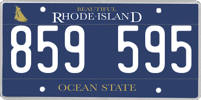 RI license plate 859595
