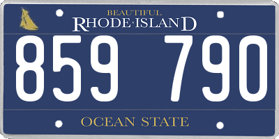 RI license plate 859790