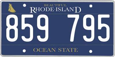 RI license plate 859795