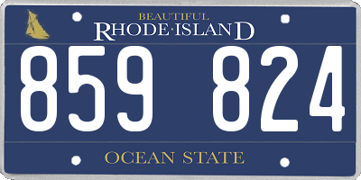 RI license plate 859824