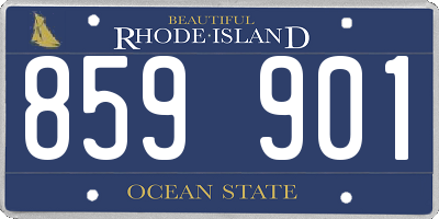 RI license plate 859901