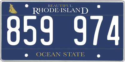 RI license plate 859974