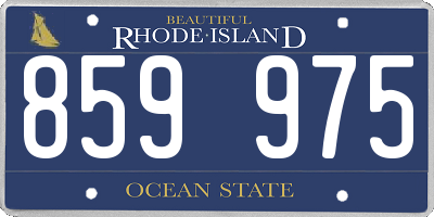 RI license plate 859975
