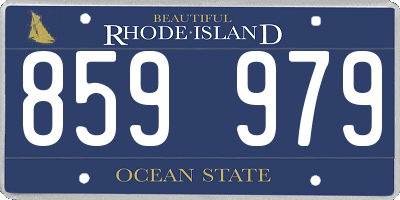 RI license plate 859979