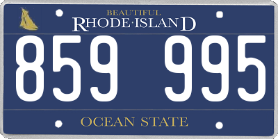 RI license plate 859995