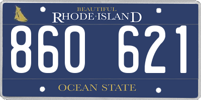 RI license plate 860621