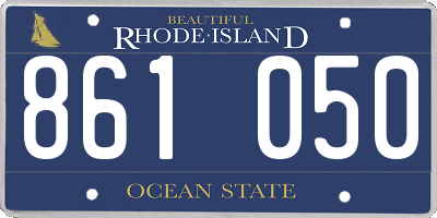 RI license plate 861050