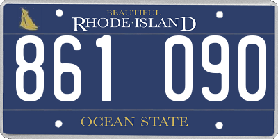 RI license plate 861090