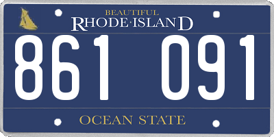 RI license plate 861091