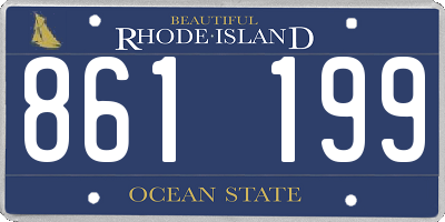 RI license plate 861199