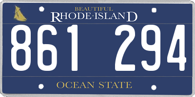 RI license plate 861294