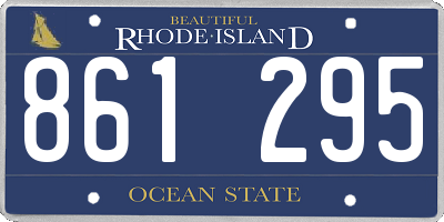 RI license plate 861295