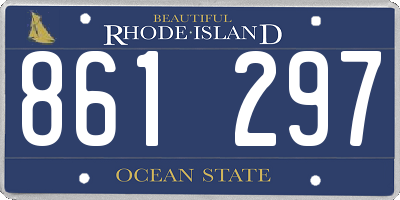 RI license plate 861297