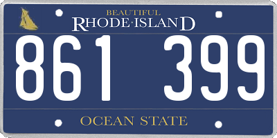 RI license plate 861399