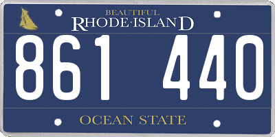 RI license plate 861440