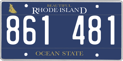 RI license plate 861481