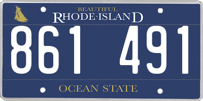 RI license plate 861491