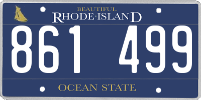 RI license plate 861499