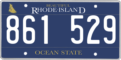 RI license plate 861529