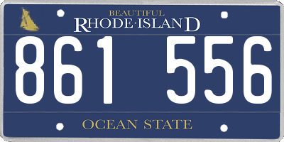 RI license plate 861556