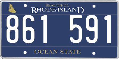 RI license plate 861591