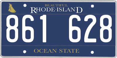 RI license plate 861628