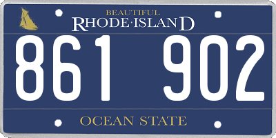 RI license plate 861902