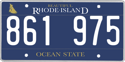 RI license plate 861975