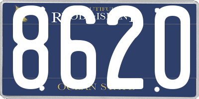 RI license plate 8620