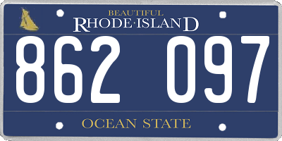 RI license plate 862097