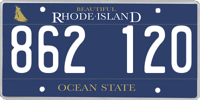 RI license plate 862120