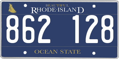 RI license plate 862128