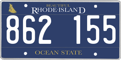 RI license plate 862155