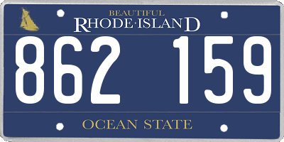 RI license plate 862159