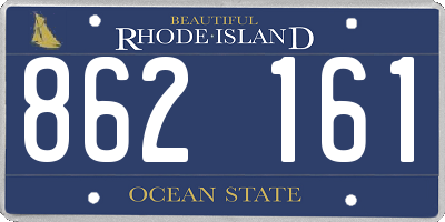 RI license plate 862161