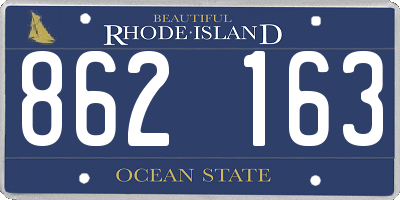 RI license plate 862163