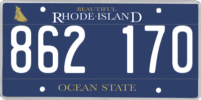 RI license plate 862170