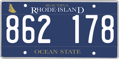 RI license plate 862178