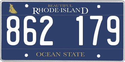 RI license plate 862179