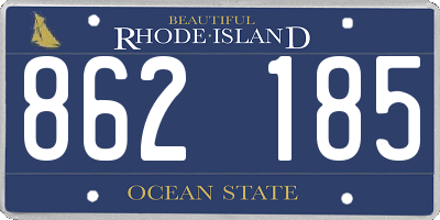 RI license plate 862185